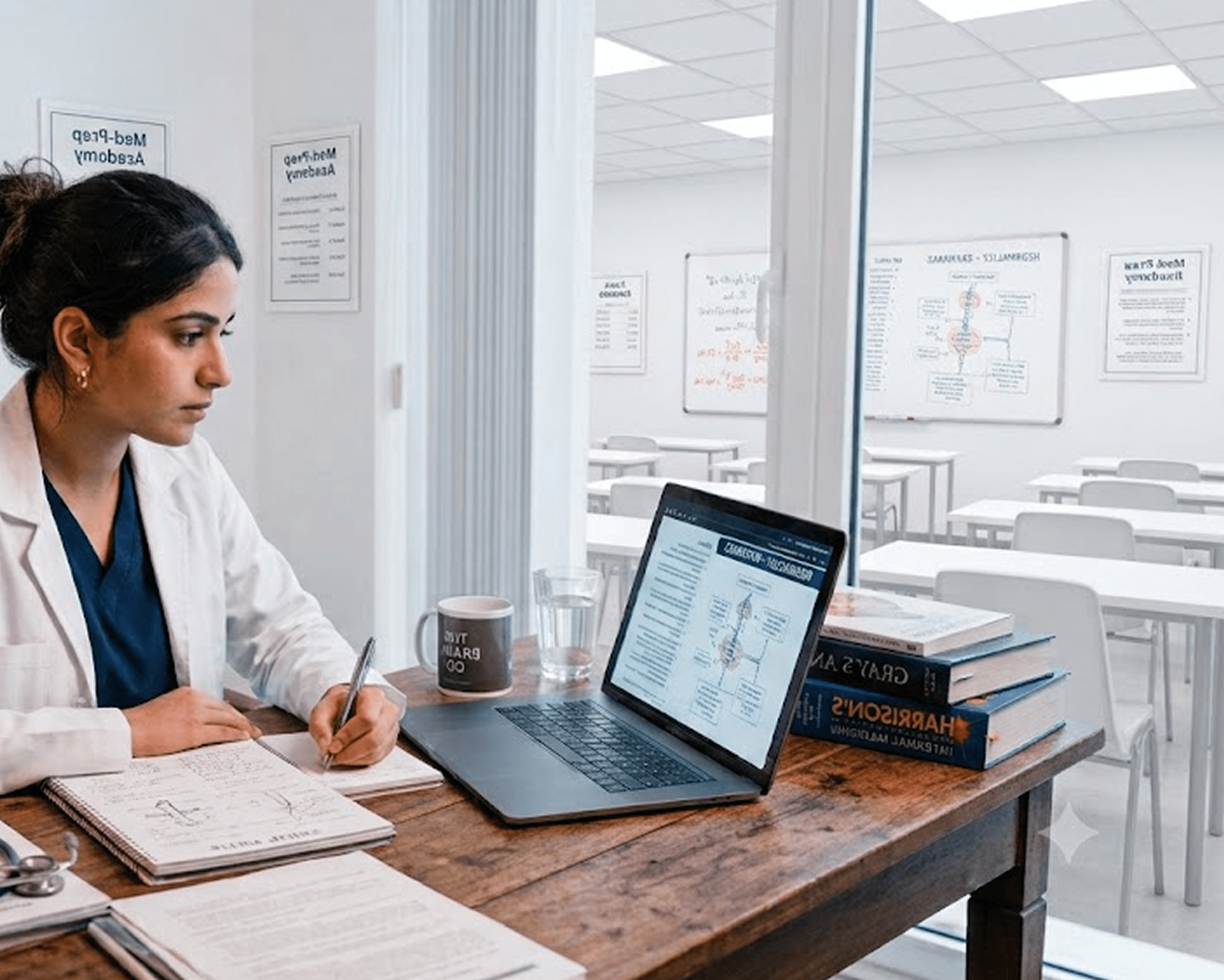 Medical student preparing with Kmed Prep